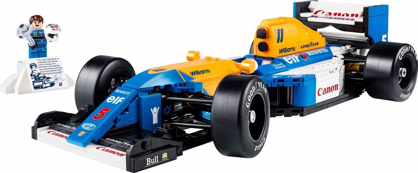 Gradbeni bloki Icons 10353 Williams Racing FW14B & Nigel Mansell 3