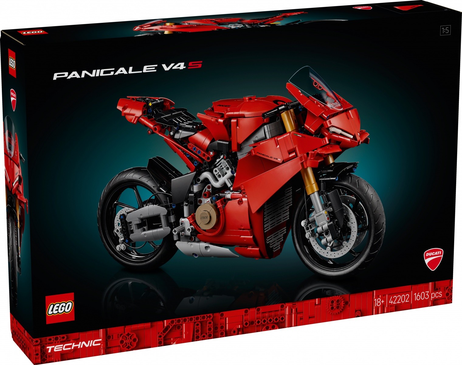 Kocke Technic 42202 Motocikel Ducati Panigale V4 S