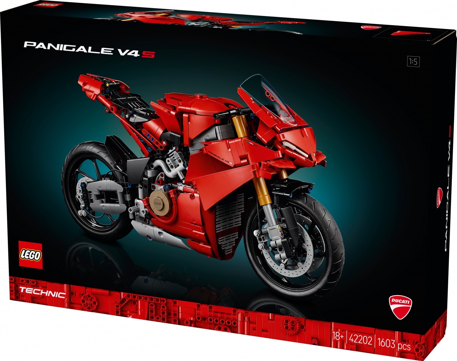 Kocke Technic 42202 Motocikel Ducati Panigale V4 S 7