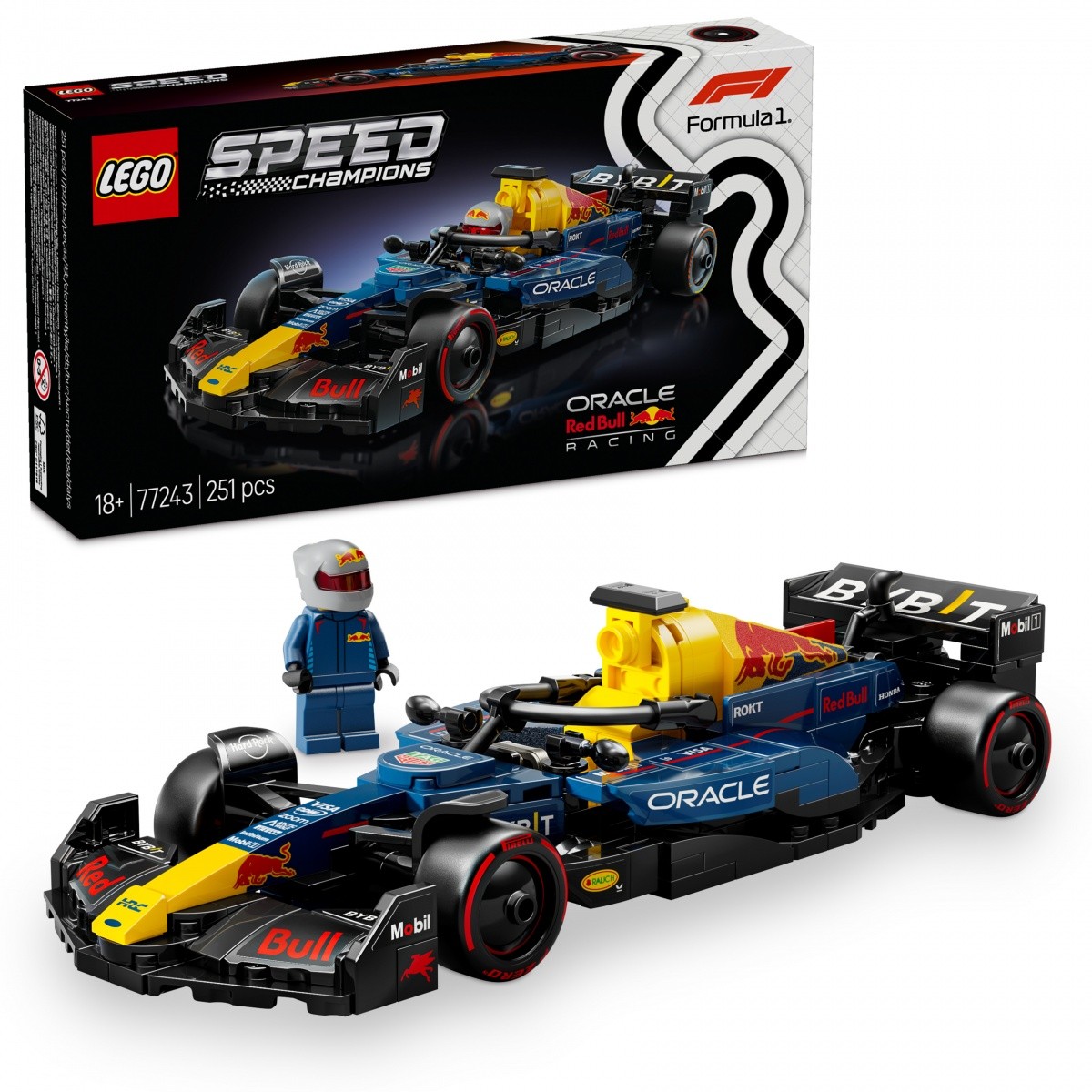 Kocke Speed Champions 77243 Dirkalnik F1 Oracle Red Bull Racing RB20 5