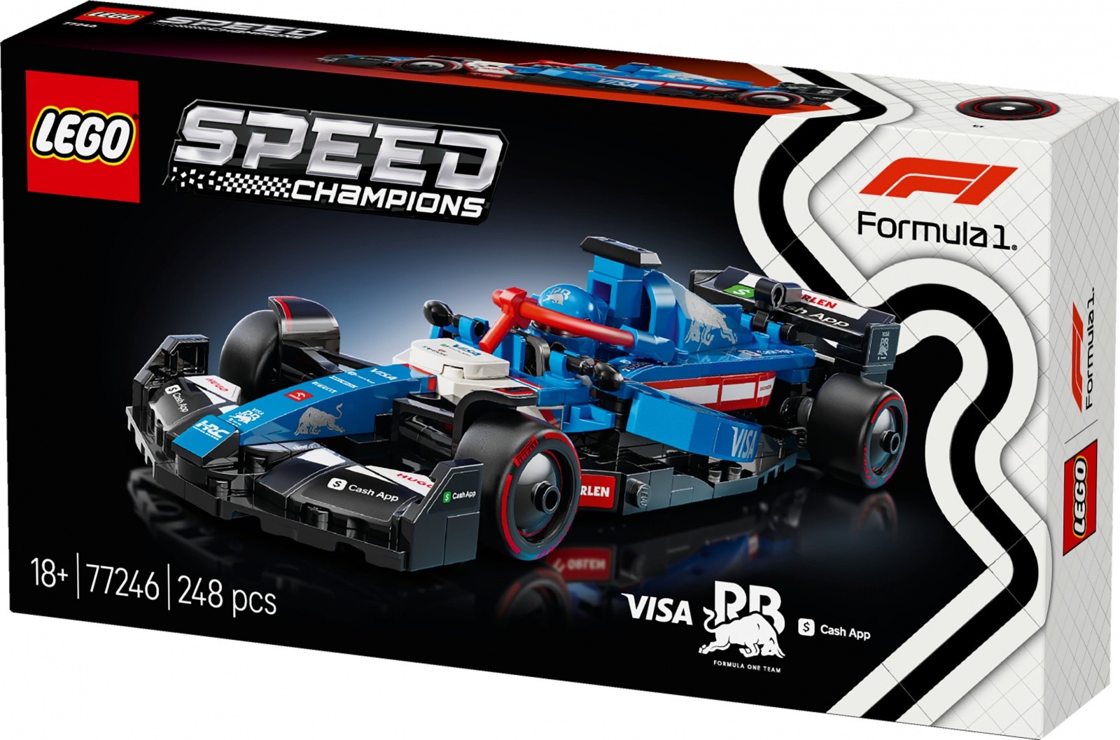 Kocke Speed Champions 77246 Dirkalnik F1 Visa Cash App RB VCARB 01 4