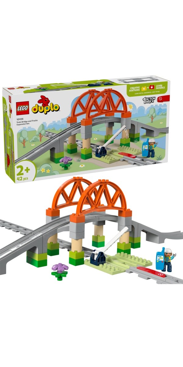 Kocke DUPLO 10426 Most in tiri vlaka - razširitveni set 4