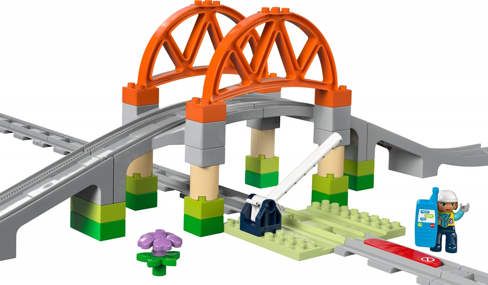 Kocke DUPLO 10426 Most in tiri vlaka - razširitveni set 5