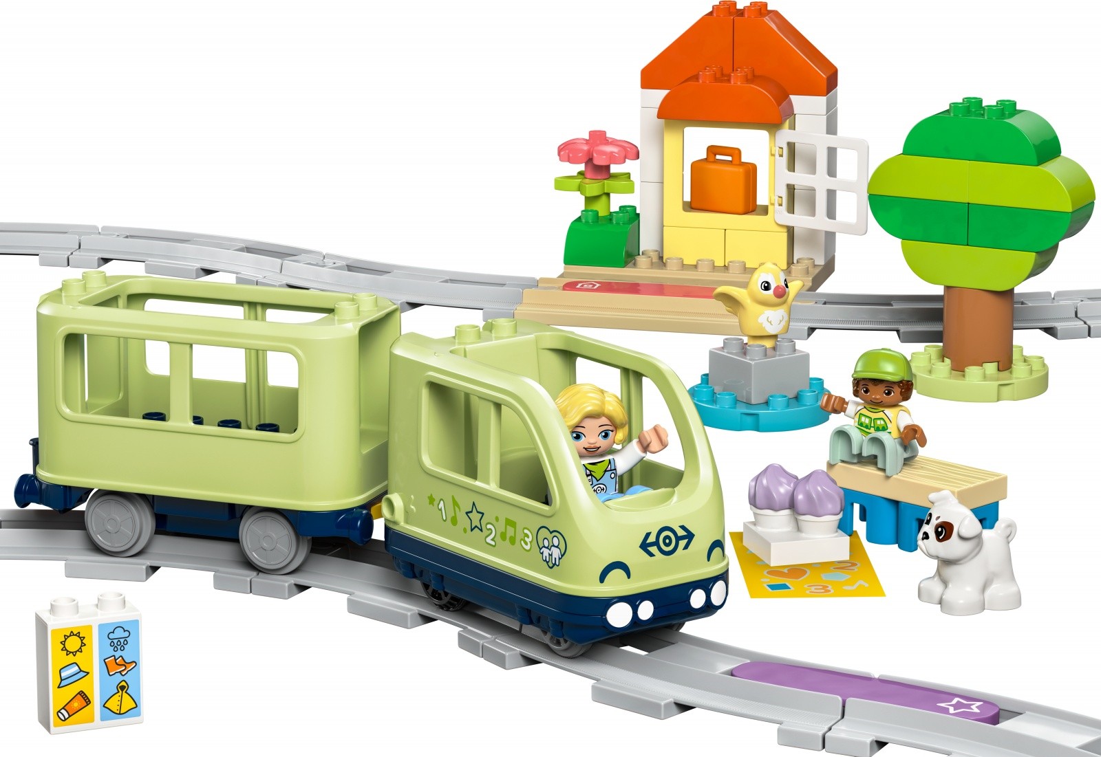 LEGO DUPLO 10427 Interaktivni vlak, kocke za malčke 4