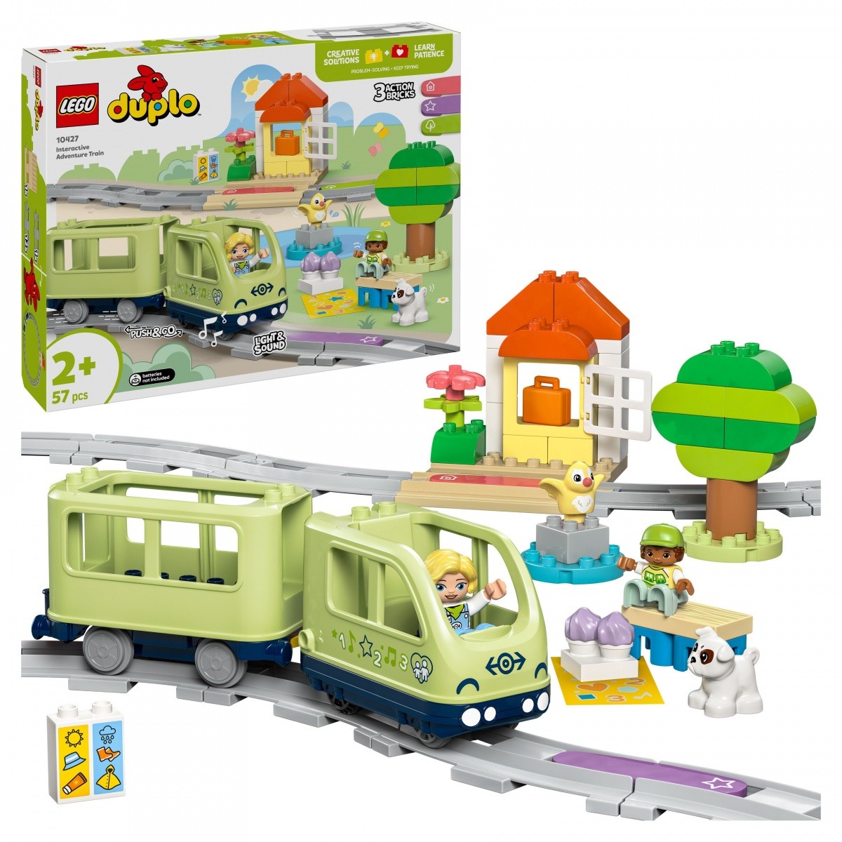 LEGO DUPLO 10427 Interaktivni vlak, kocke za malčke 8