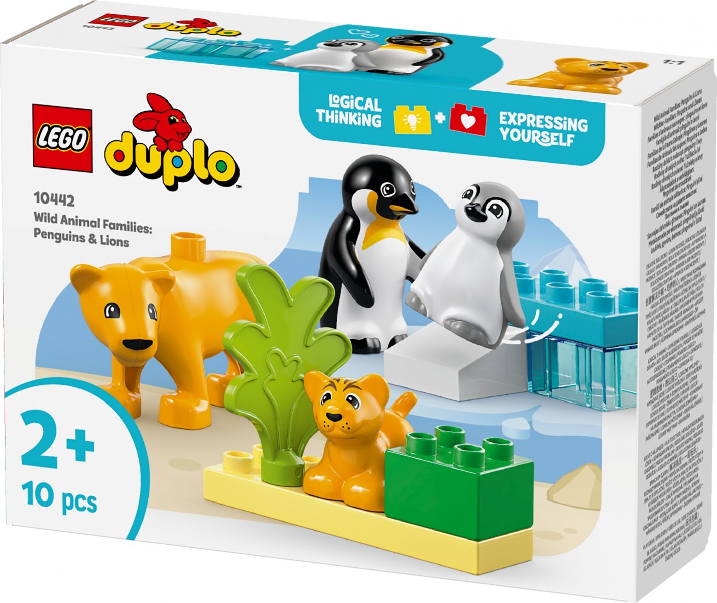 LEGO DUPLO 10442 Divje živali: Pingvini in Lvi, kocke za malčke 4