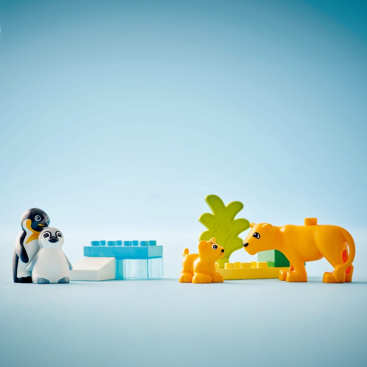 LEGO DUPLO 10442 Divje živali: Pingvini in Lvi, kocke za malčke 5
