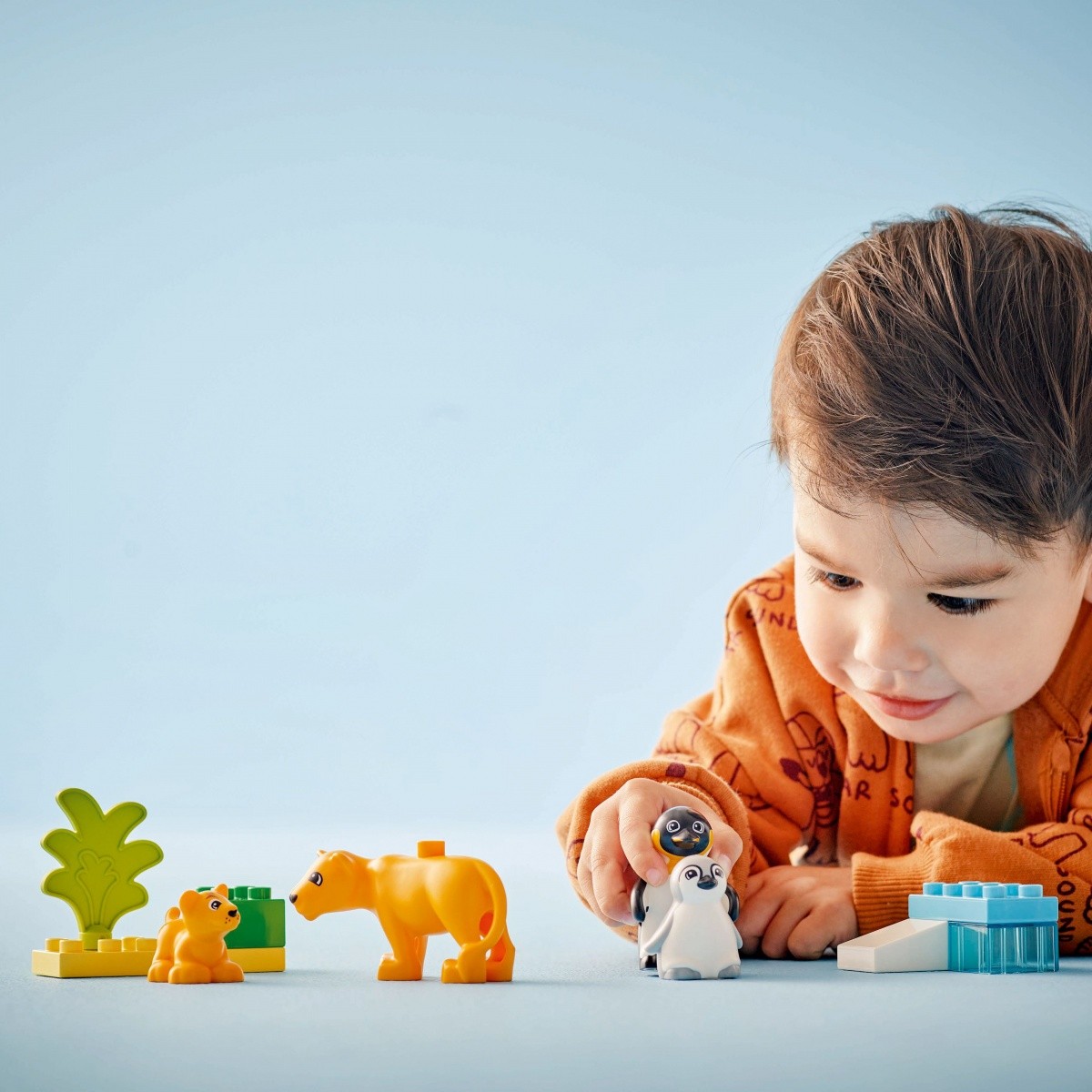 LEGO DUPLO 10442 Divje živali: Pingvini in Lvi, kocke za malčke 6