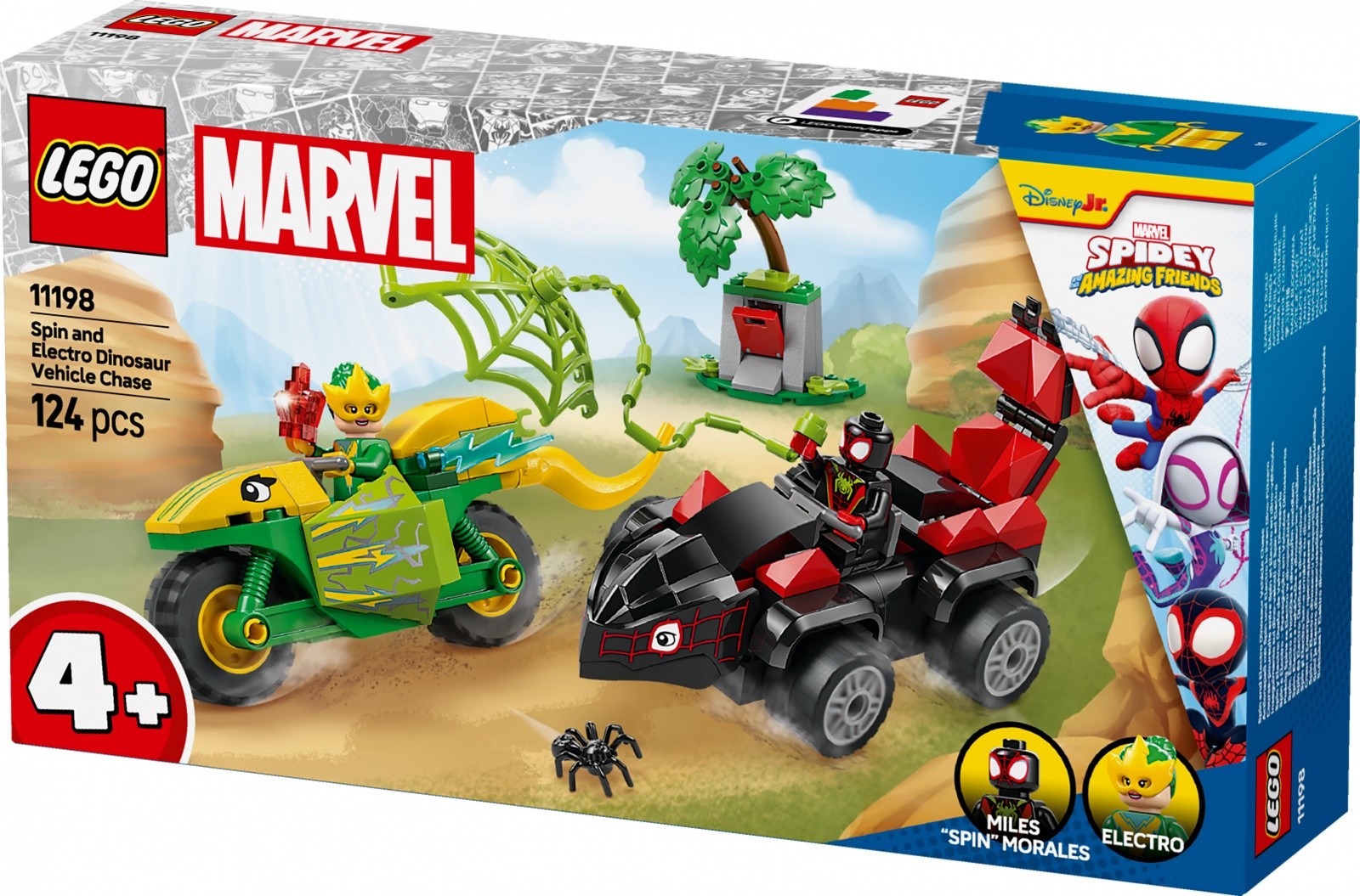 Kocke SPIDEY 11198 Spider-Manov lov na Electro v dino-vozilu 2
