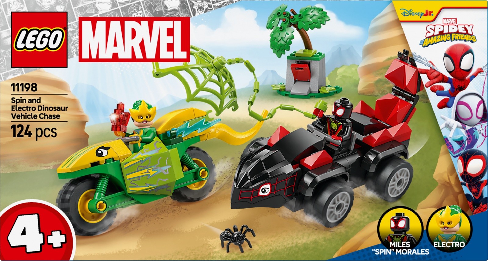 Kocke SPIDEY 11198 Spider-Manov lov na Electro v dino-vozilu 3
