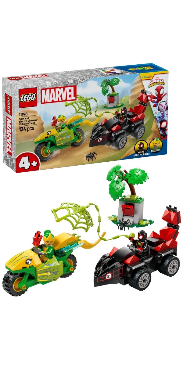 Kocke SPIDEY 11198 Spider-Manov lov na Electro v dino-vozilu 4