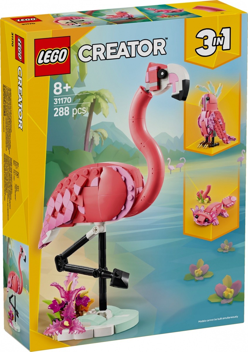LEGO Creator 31170 Divja bitja: Roza flaming, kocke