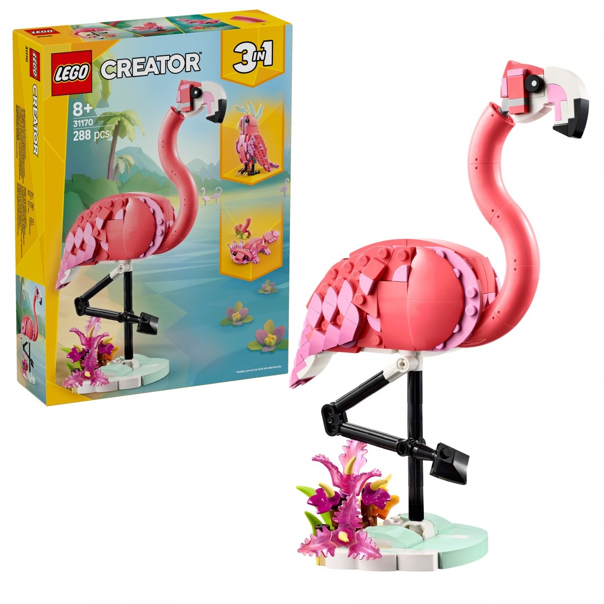 LEGO Creator 31170 Divja bitja: Roza flaming, kocke 4