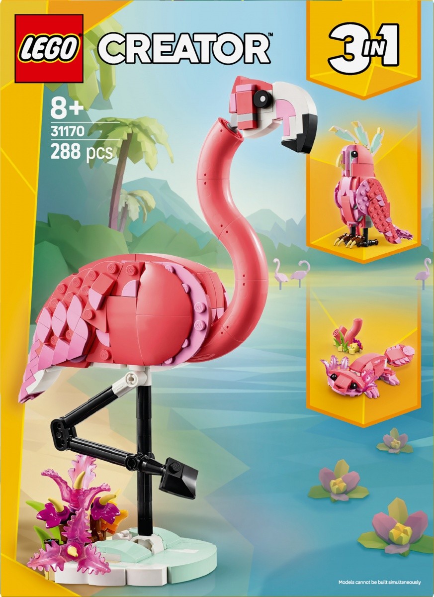 LEGO Creator 31170 Divja bitja: Roza flaming, kocke 5