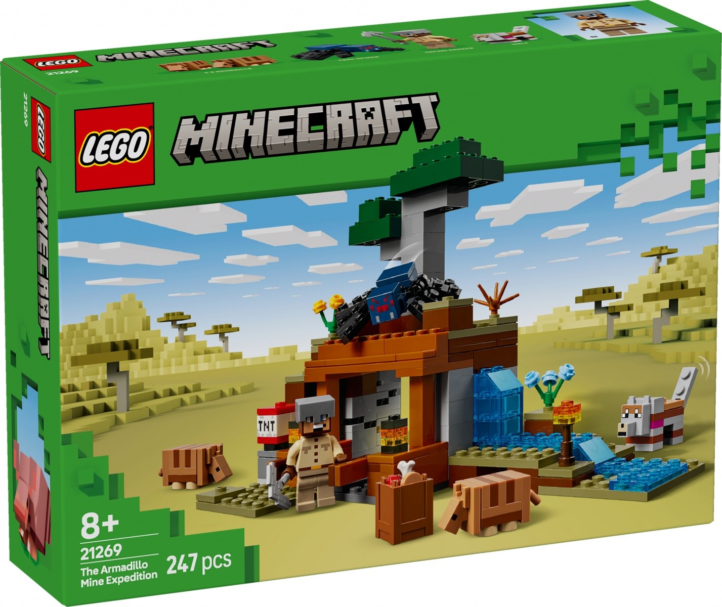 LEGO Minecraft 21269 "Wyprawa do pancernikowej kopalni" komplet