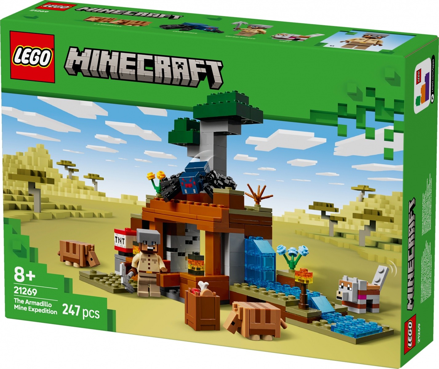 LEGO Minecraft 21269 "Wyprawa do pancernikowej kopalni" komplet 2