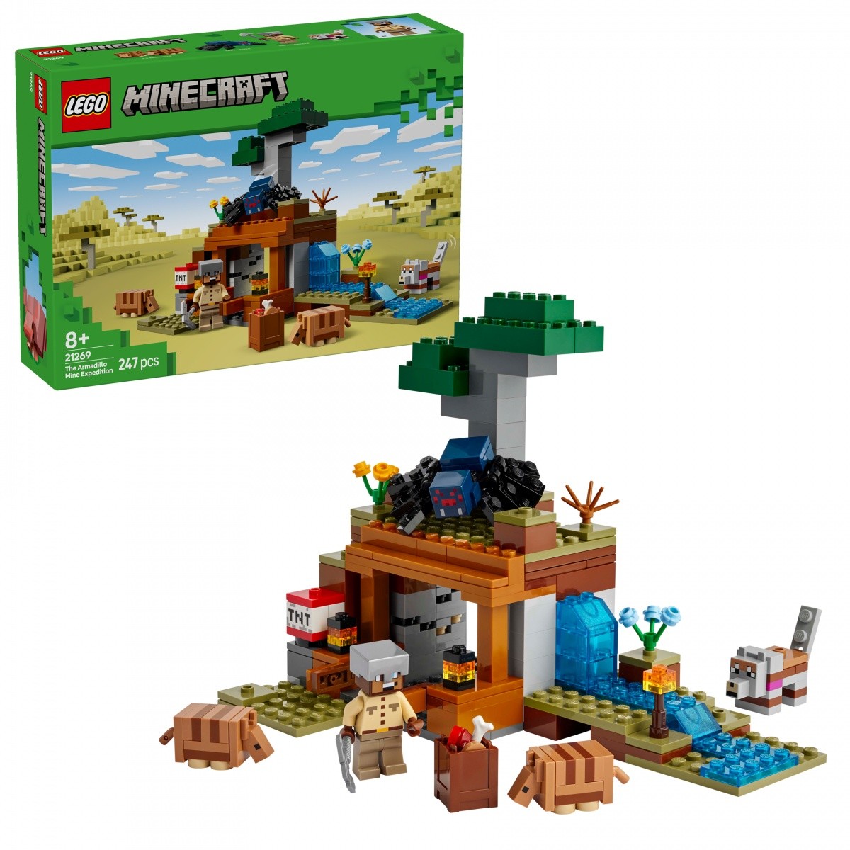 LEGO Minecraft 21269 "Wyprawa do pancernikowej kopalni" komplet 4