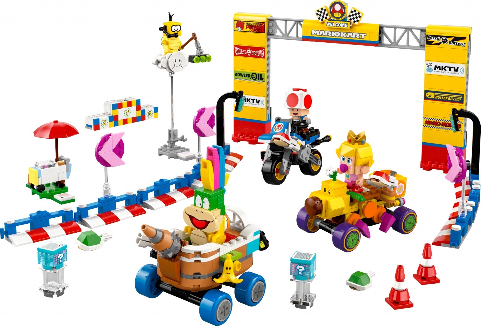 Kocke Super Mario 72036 Mario Kart - Komplet Baby Peach in Velika nagrada 8
