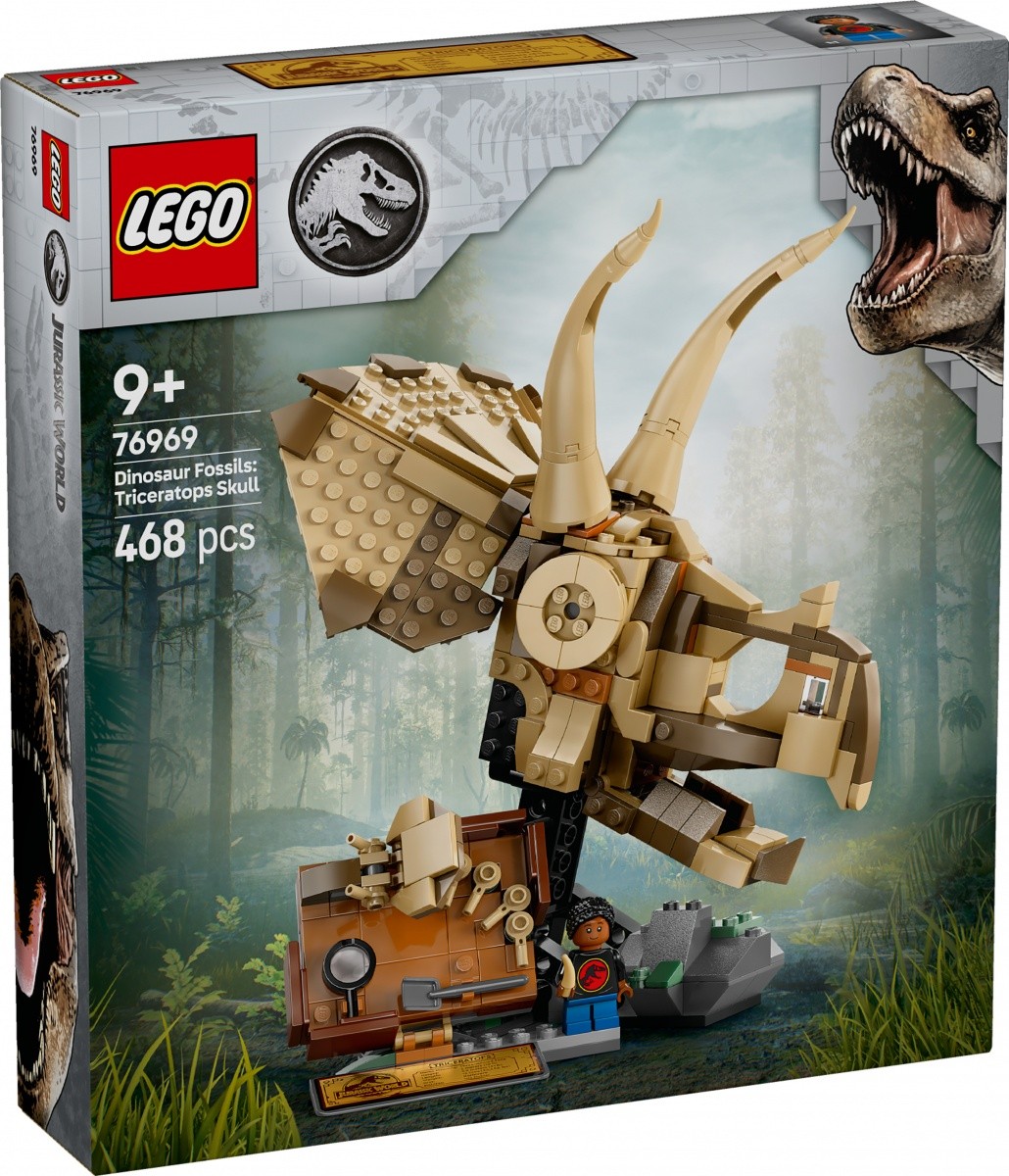 Kocke Jurassic World 76969 Okostnjaki dinozavrov: Lobanja Triceratopsa