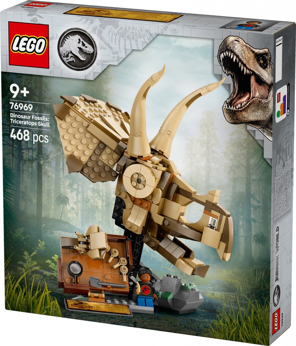 Kocke Jurassic World 76969 Okostnjaki dinozavrov: Lobanja Triceratopsa 2