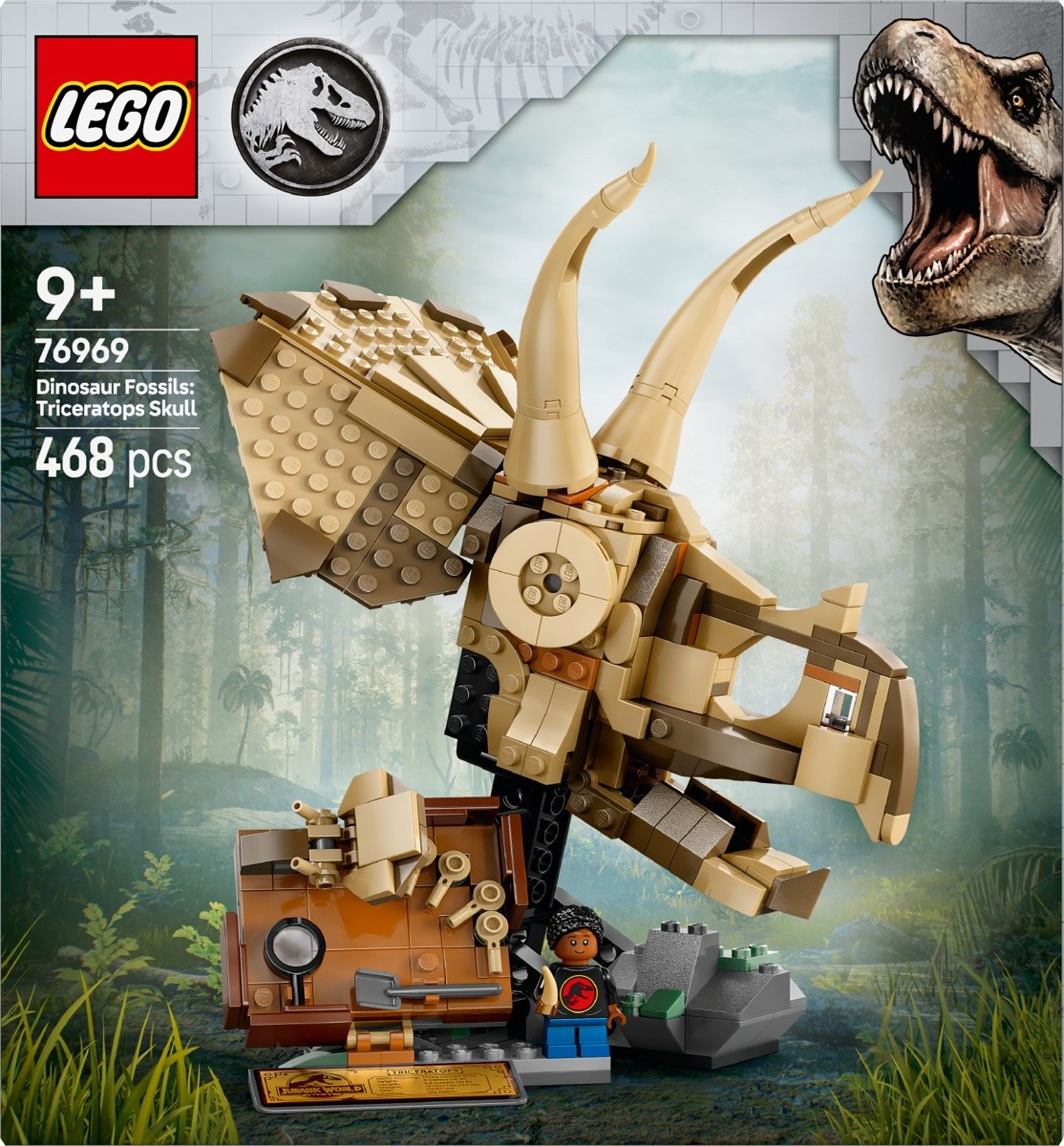 Kocke Jurassic World 76969 Okostnjaki dinozavrov: Lobanja Triceratopsa 3