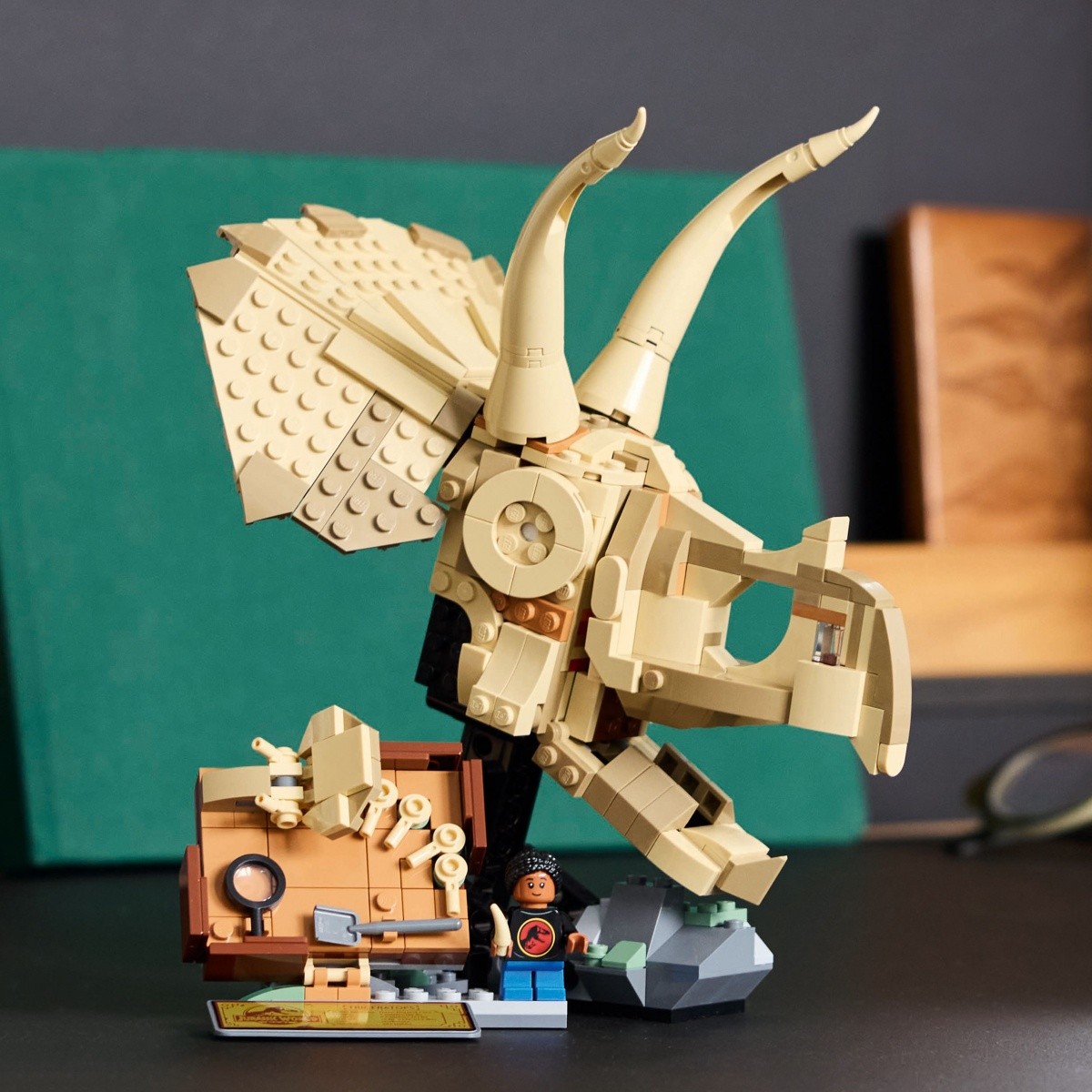 Kocke Jurassic World 76969 Okostnjaki dinozavrov: Lobanja Triceratopsa 7