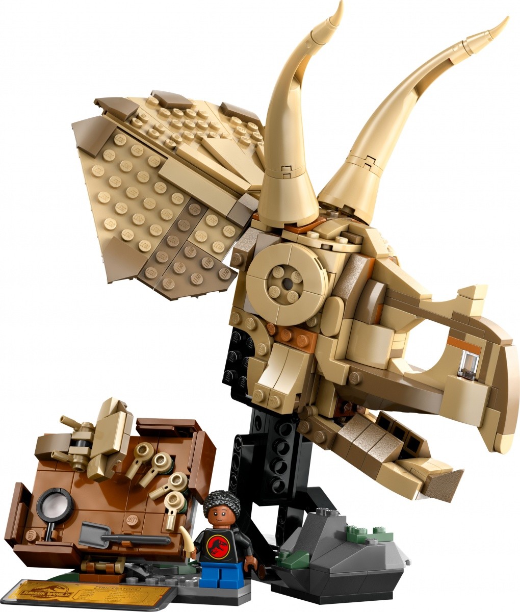 Kocke Jurassic World 76969 Okostnjaki dinozavrov: Lobanja Triceratopsa 8