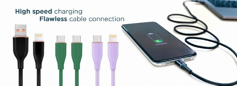 Kabel USB-A na 8pin, polnjenje in prenos podatkov, bel 2