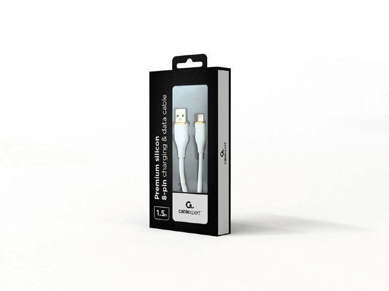 Kabel USB-A na 8pin, polnjenje in prenos podatkov, bel 3