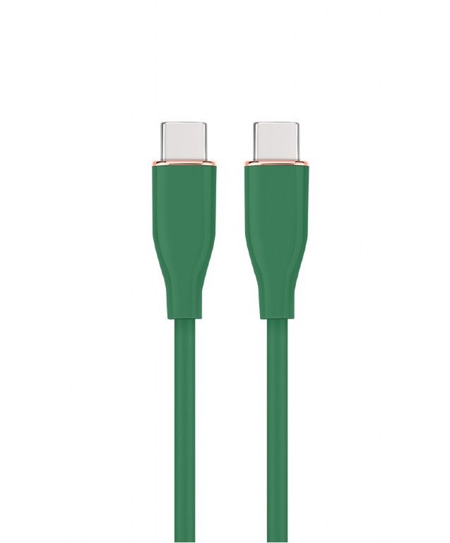 Kabel USB C na USB C 1.5M, zelen
