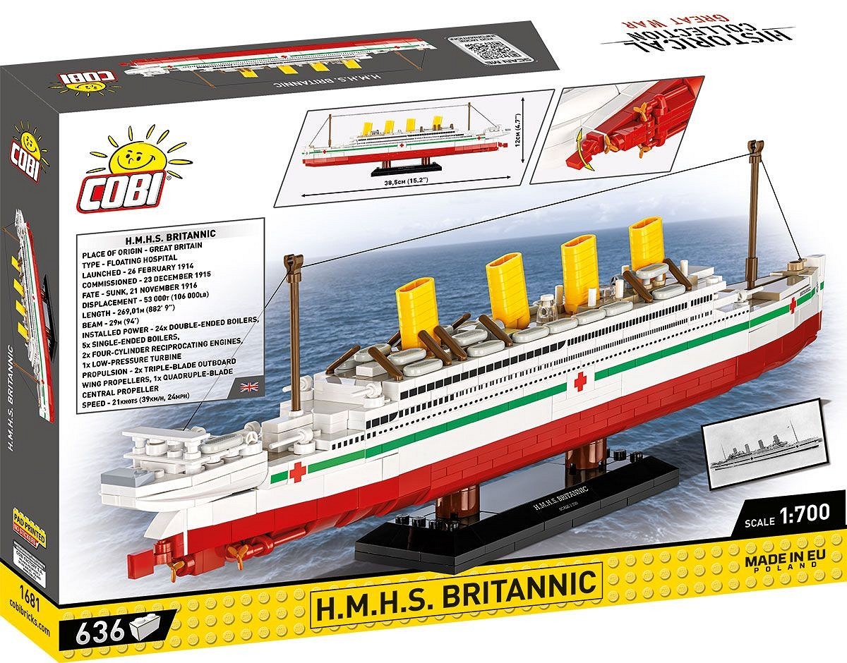 Gradniki H.M.H.S. Britannic 636 kosov 2