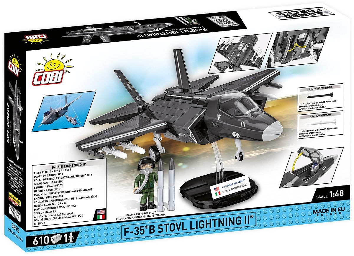 COBI Kocke F-35B Lightning II, 610 kock 3