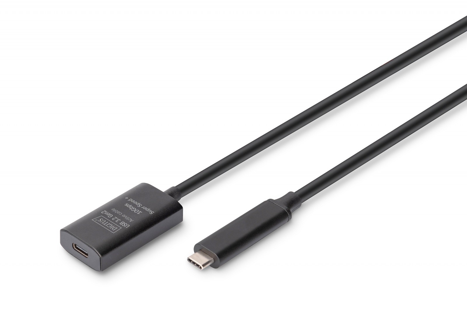 Aktivni podaljševalni kabel Digitus USB-C v USB-C, USB 3.2 Gen2, 10 Gbps, 5m