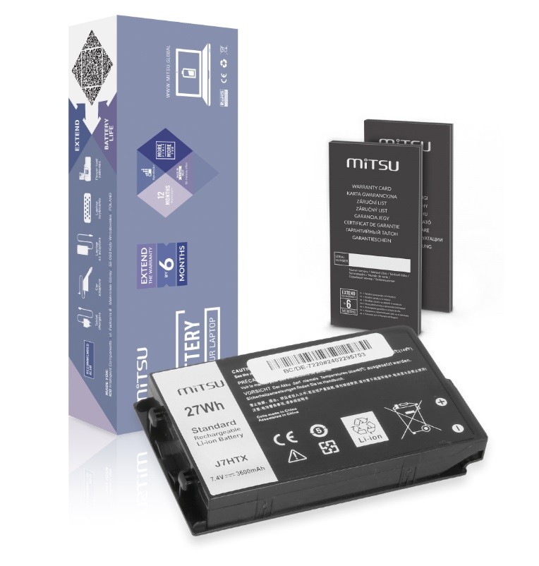 Baterija J7HTX za Dell Latitude 12 Rugged 7202 7212 7220 - 3600 mAh