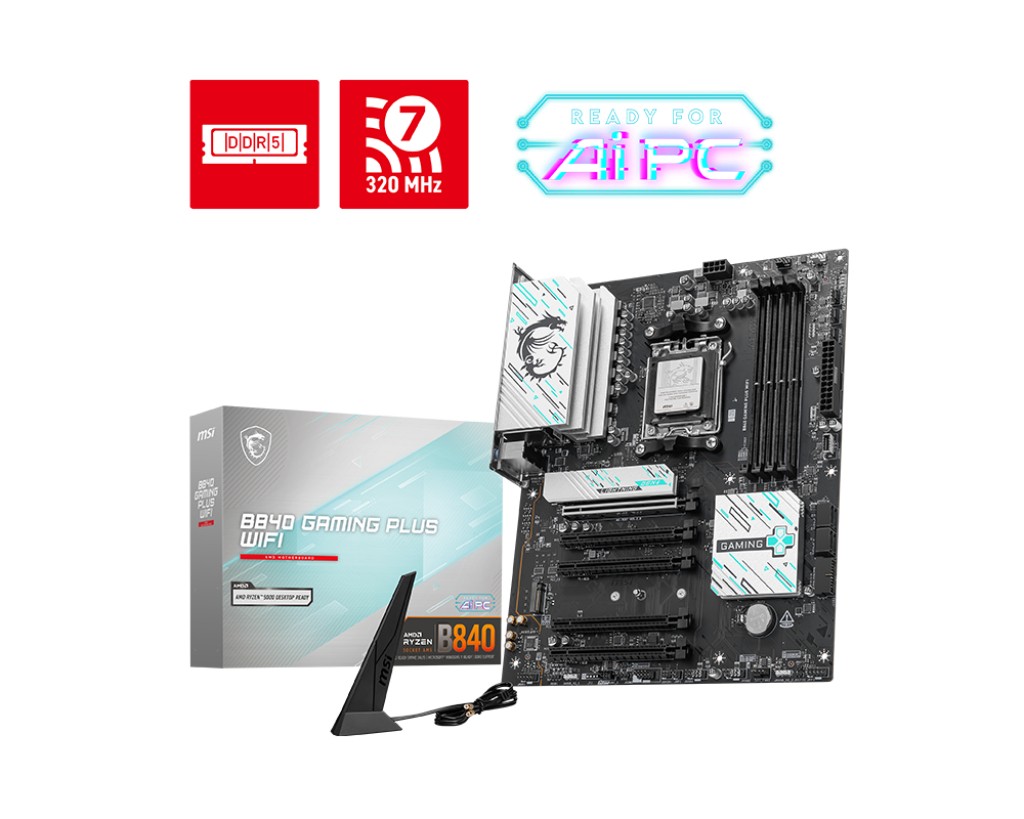 Matična plošča B840 GAMING PLUS WIFI 4 DDR5 AM5 ATX