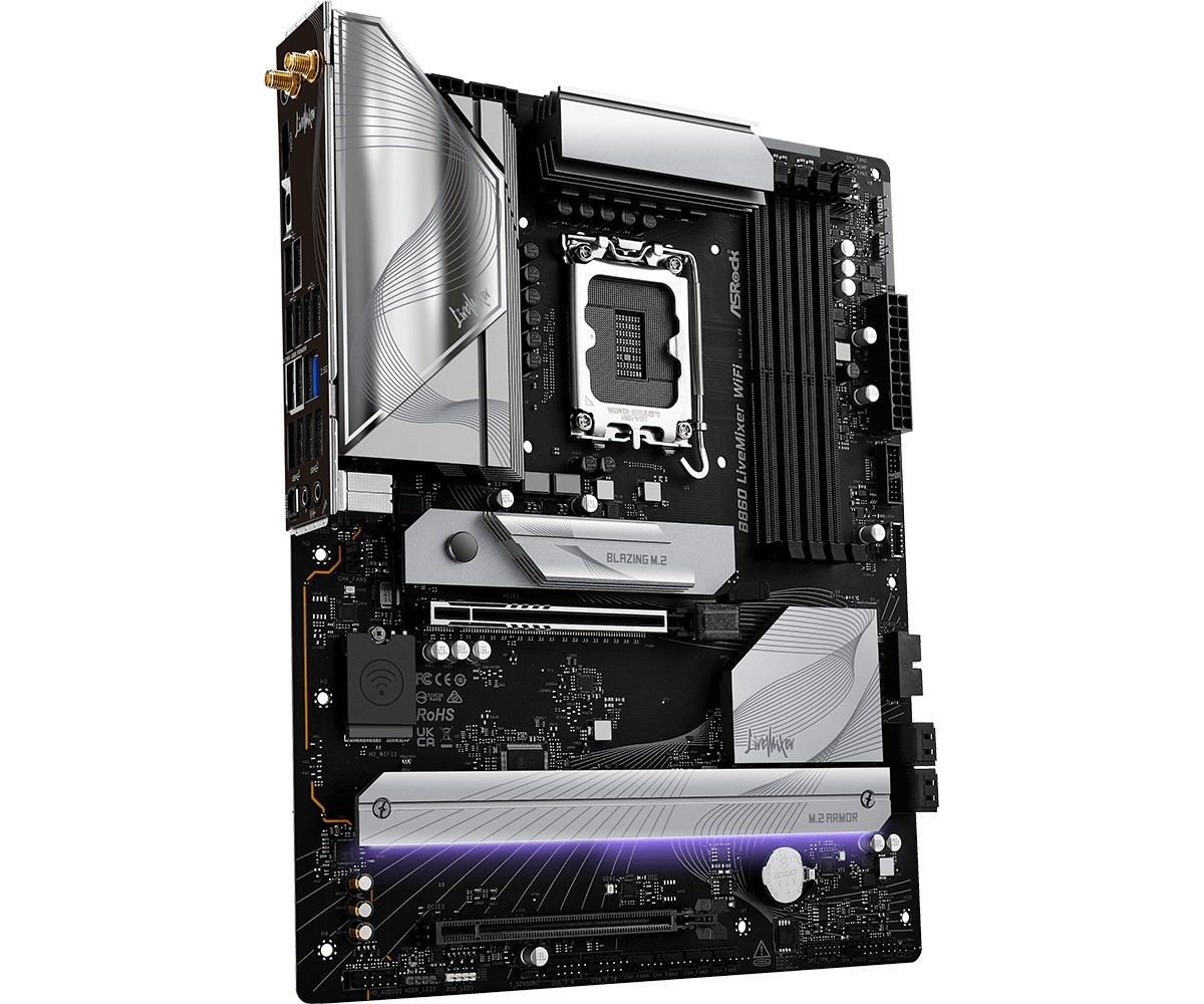 ASRock LIVEMIXER WIFI matična ploča s1851 ATX, 4 DDR5, ATX 4