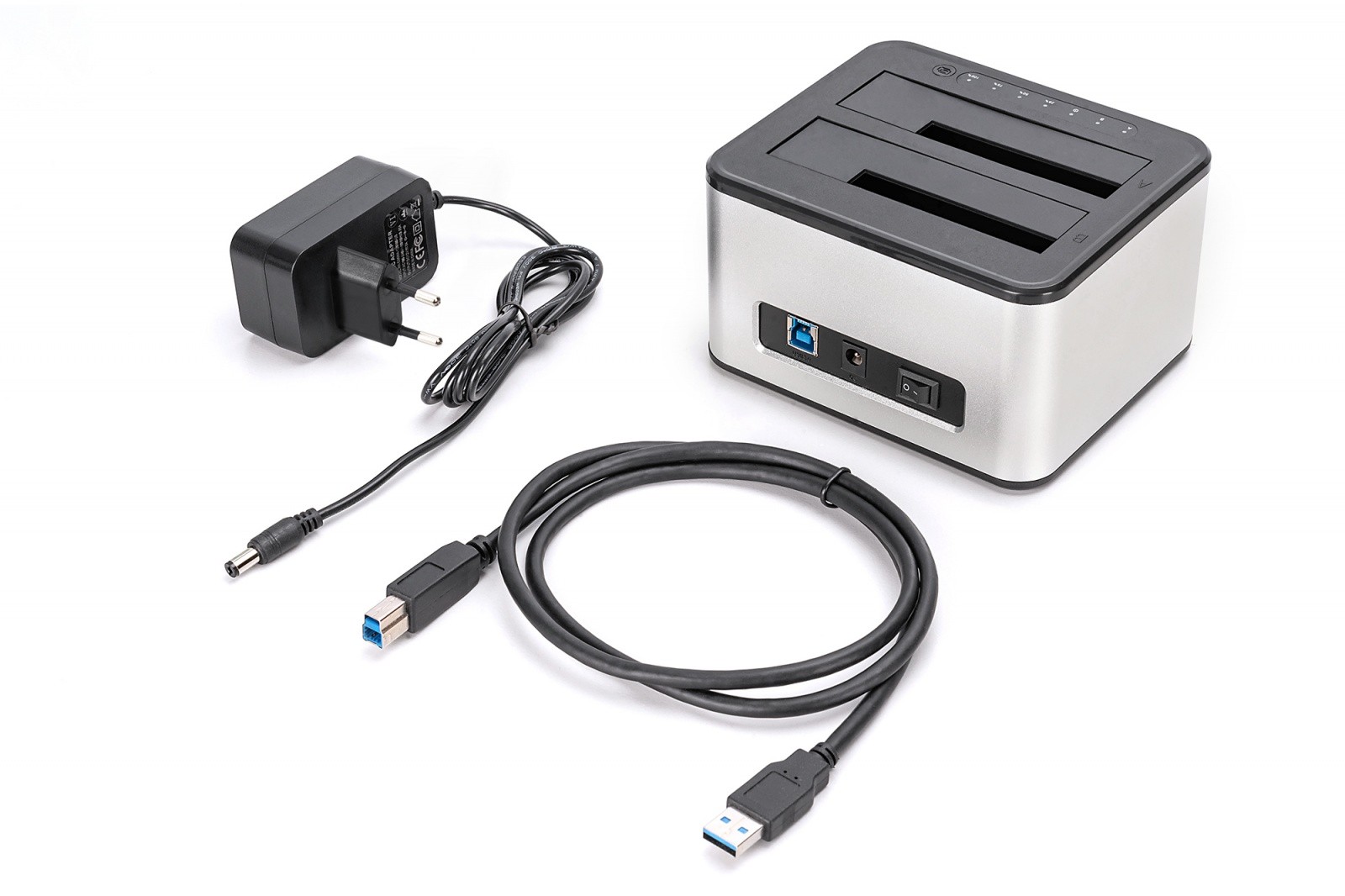 Dokolovska postaja USB 3.0 za 2x SSD/HDD 2.5/3.5" SATA III 6