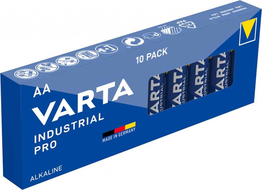 Alkalne baterije AA R6 Industrial PRO - 10 kosov 2
