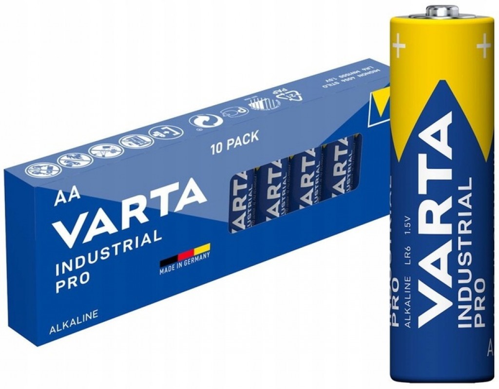 Alkalne baterije AA R6 Industrial PRO - 10 kosov