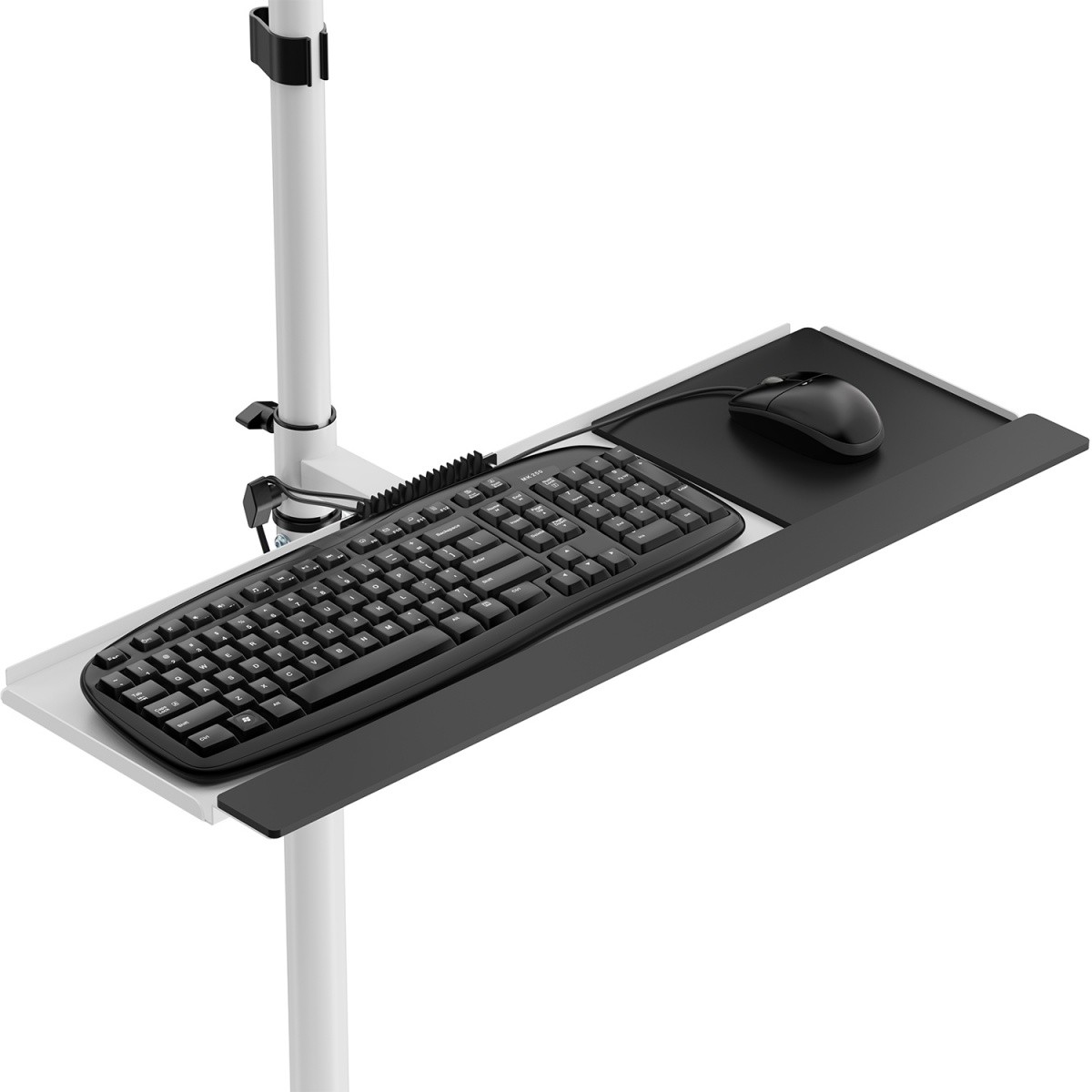 Voziček/stojalo za CPU in monitor z belo barvo 7