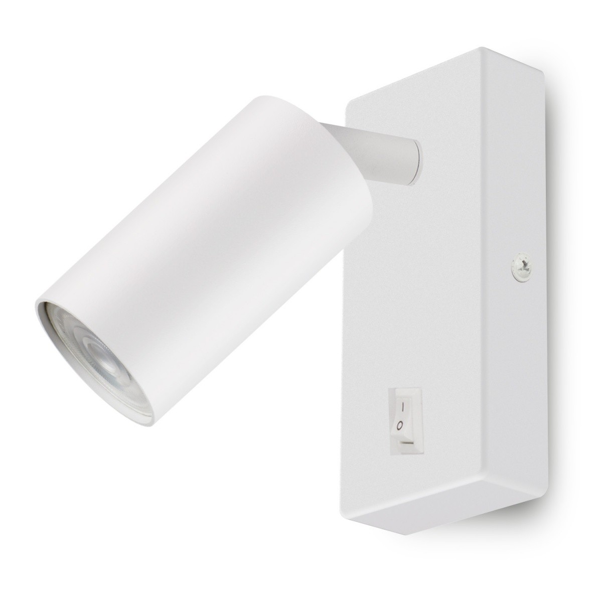 Maclean MCE369W stenski kinket GU10 z vklopnim stikalom, bela