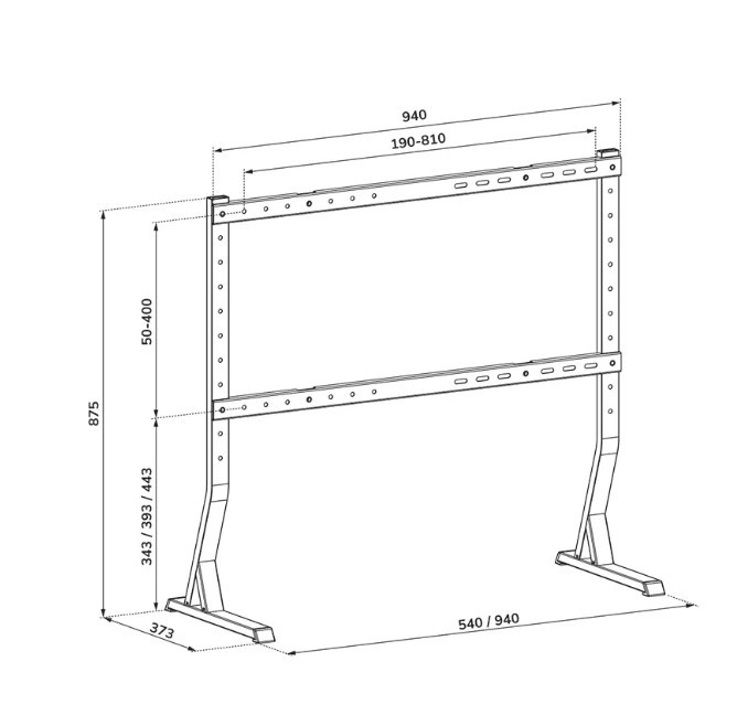 Stojalo za TV DS45-430BL18, LCD, 45-90 palcev 2