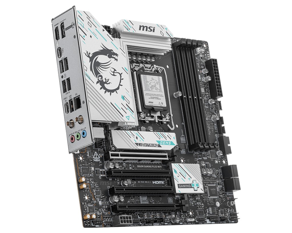 Matična plošča B860M GAMING PLUS WIFI, s1851, 4x DDR5, ATX 4