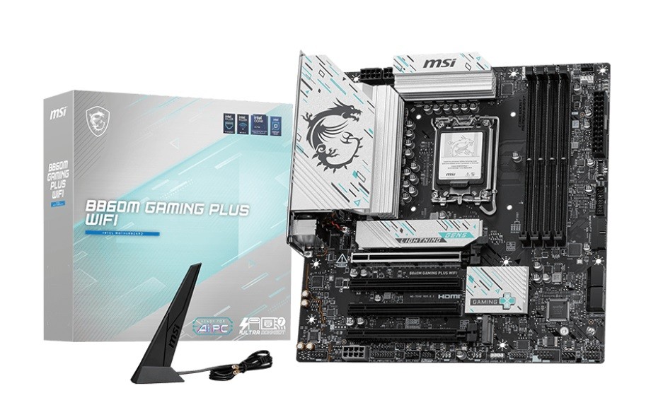 Matična plošča B860M GAMING PLUS WIFI, s1851, 4x DDR5, ATX