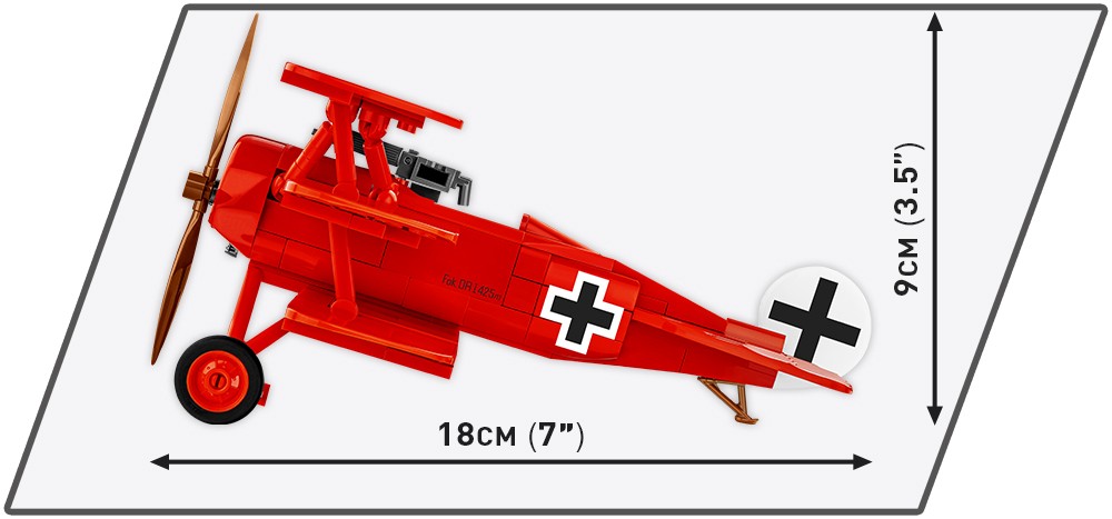 Gradbeni bloki Fokker DR.1 - Rdeči Baron, 221 kosov 6