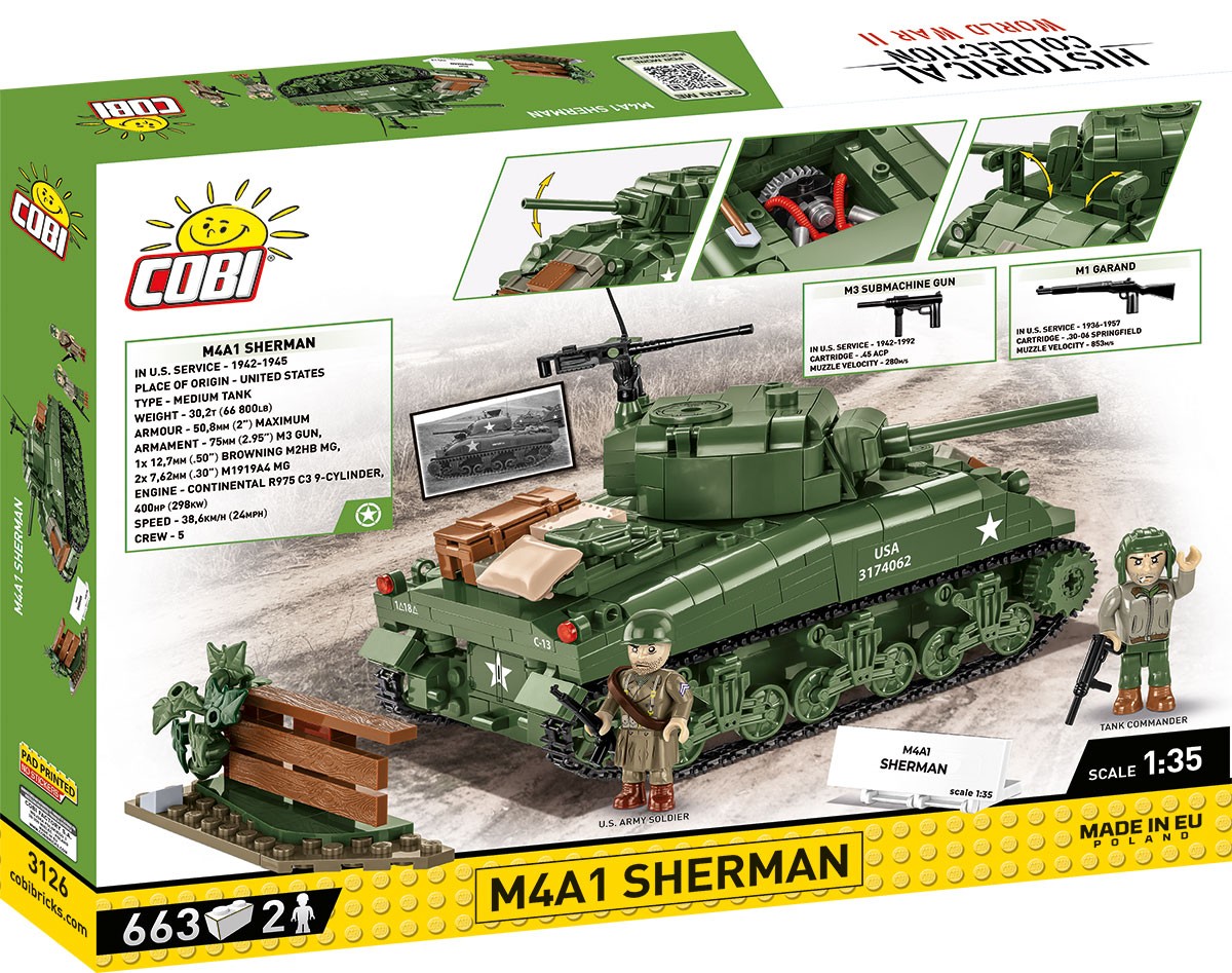 Gradbeni bloki M4A1 Sherman Tank, 663 kosov 3