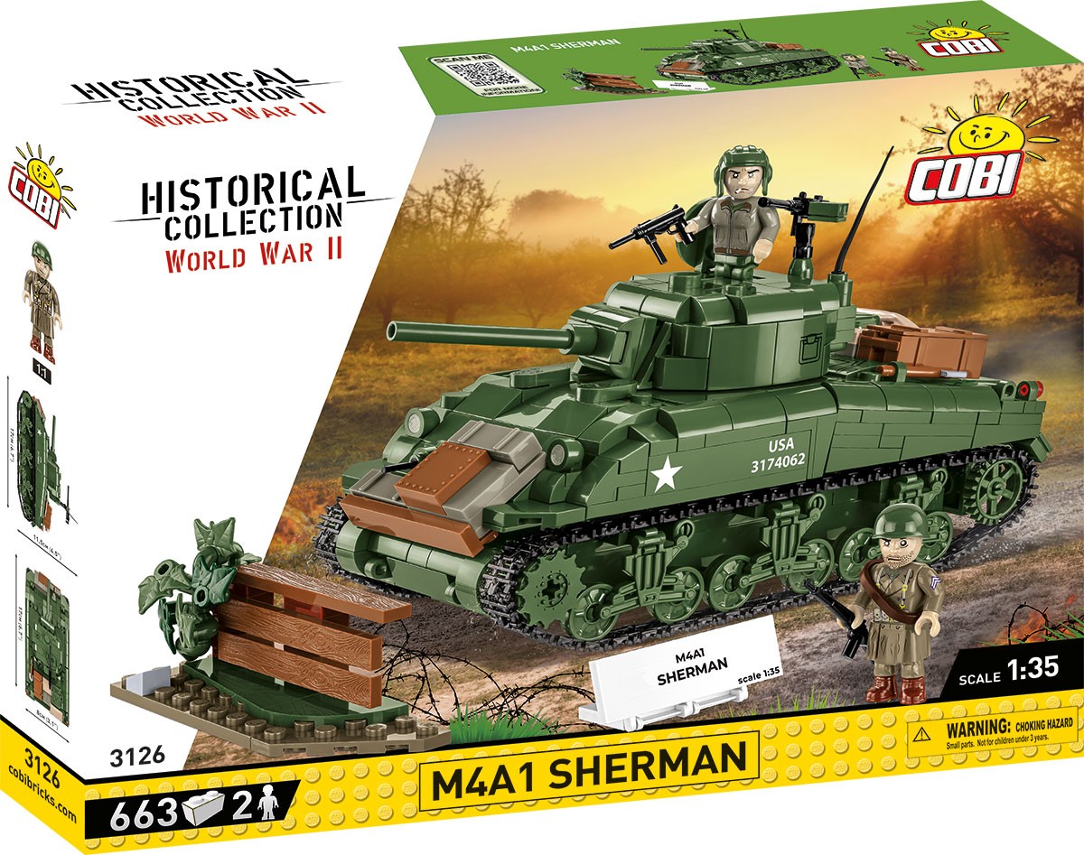 Gradbeni bloki M4A1 Sherman Tank, 663 kosov