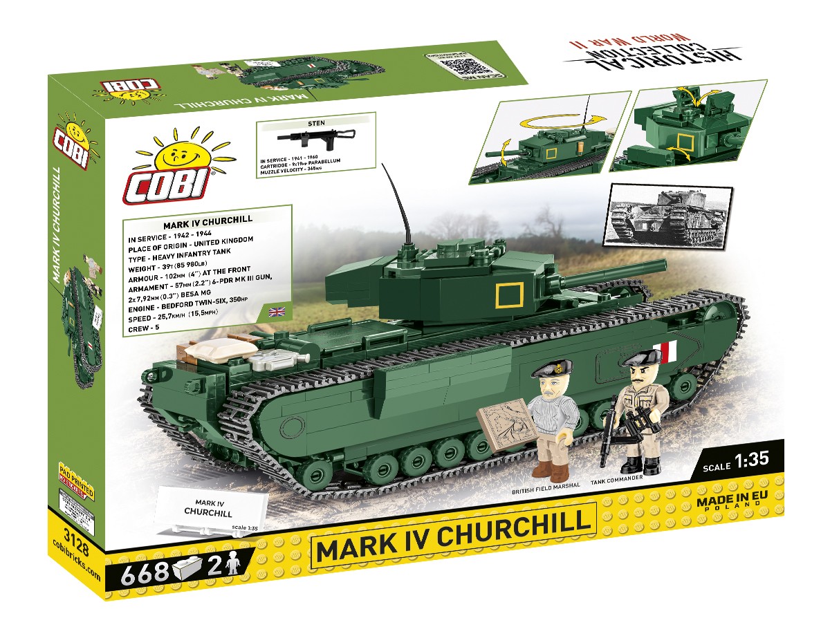 COBI Kocke Mark IV Churchill, 668 kock 3