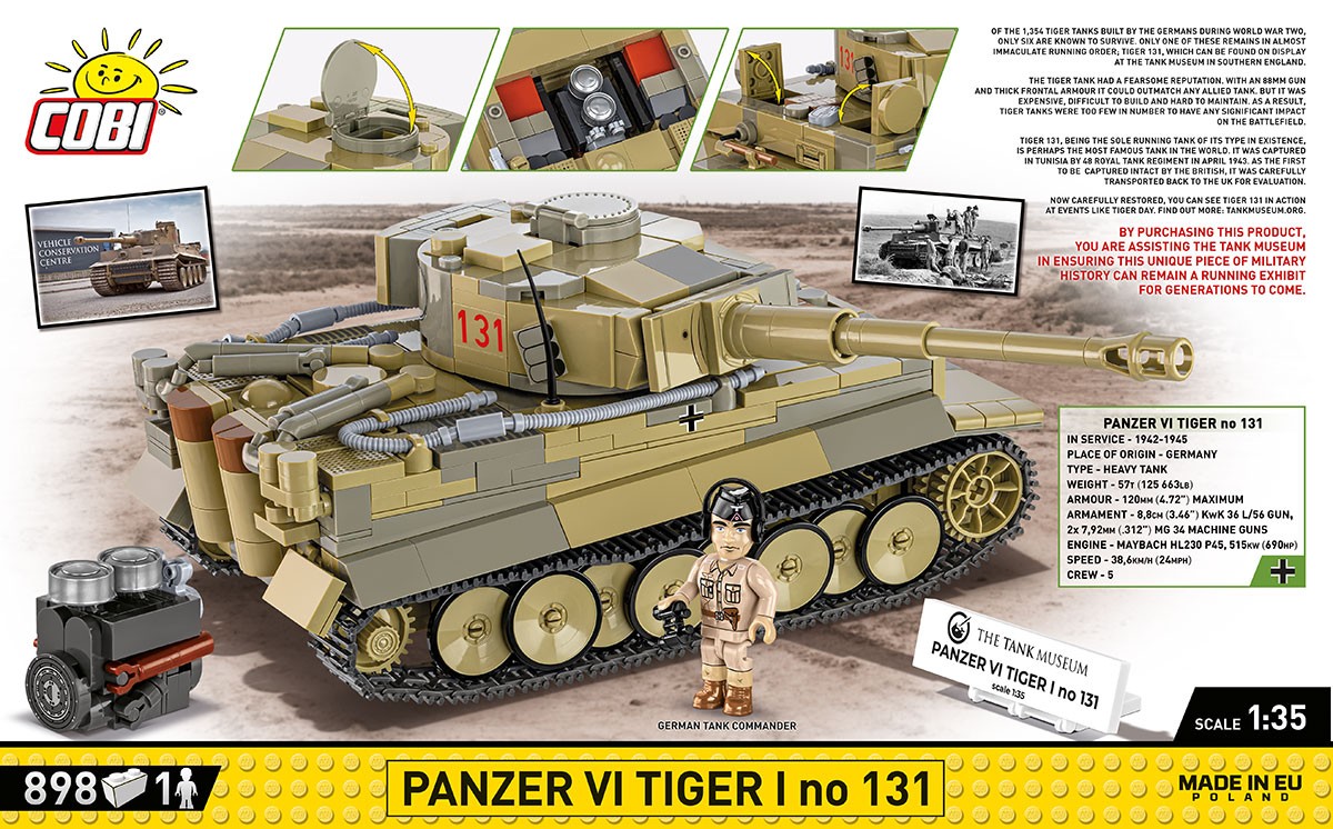 Gradbeni bloki Panzer VI Tiger I #131 2