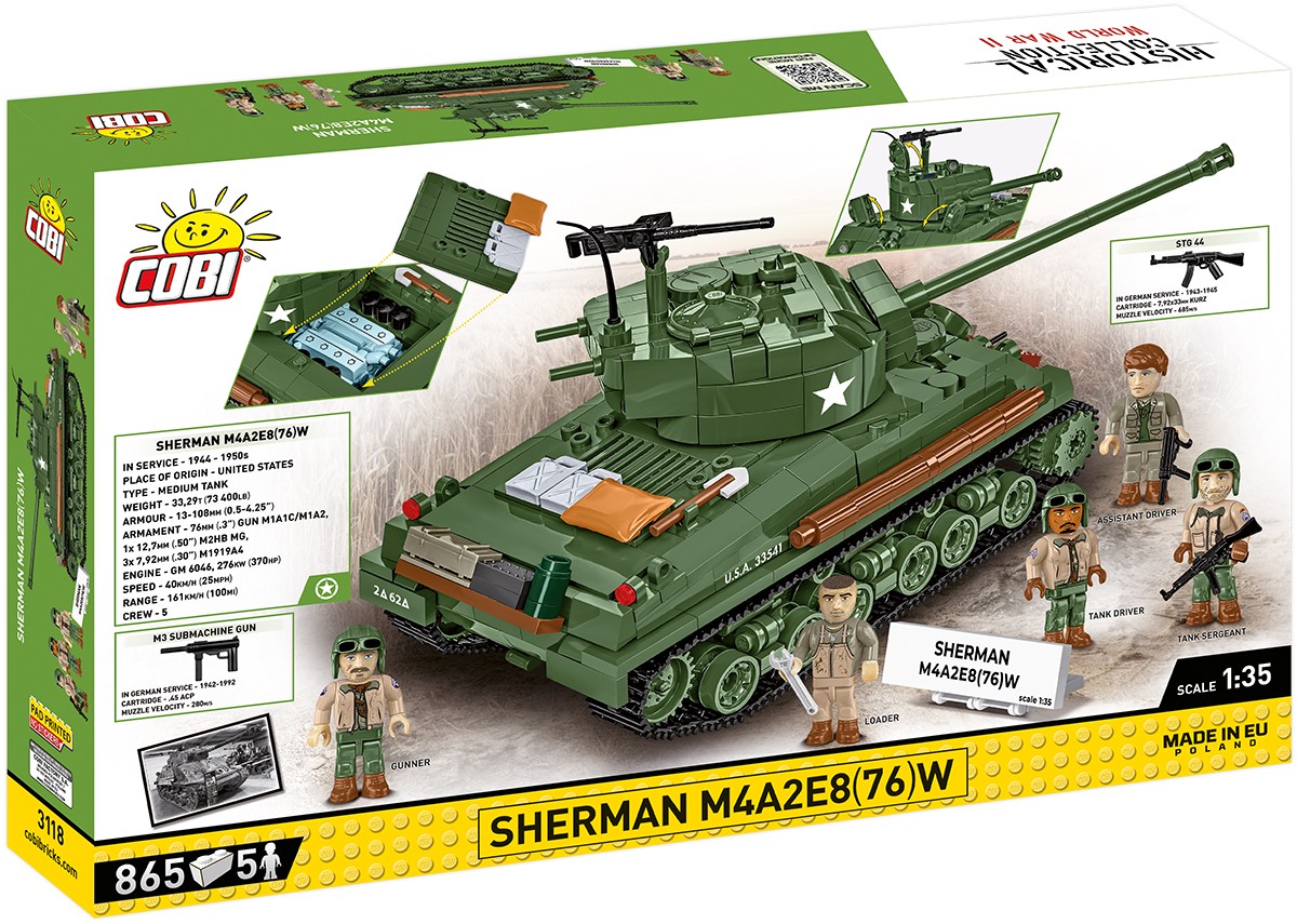 Gradbeni bloki Sherman M4A2E8 Tank, 865 kosov 3
